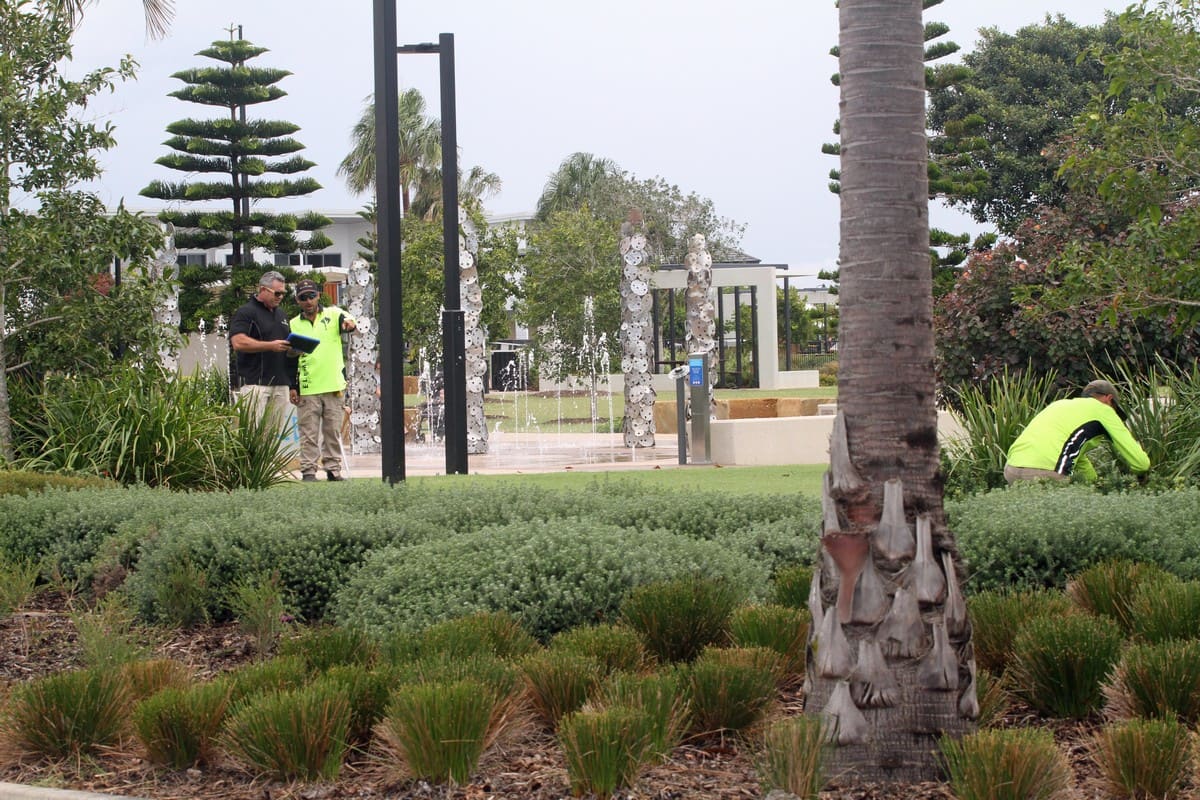 Well-maintained commercial landscape and grounds in South East Queensland